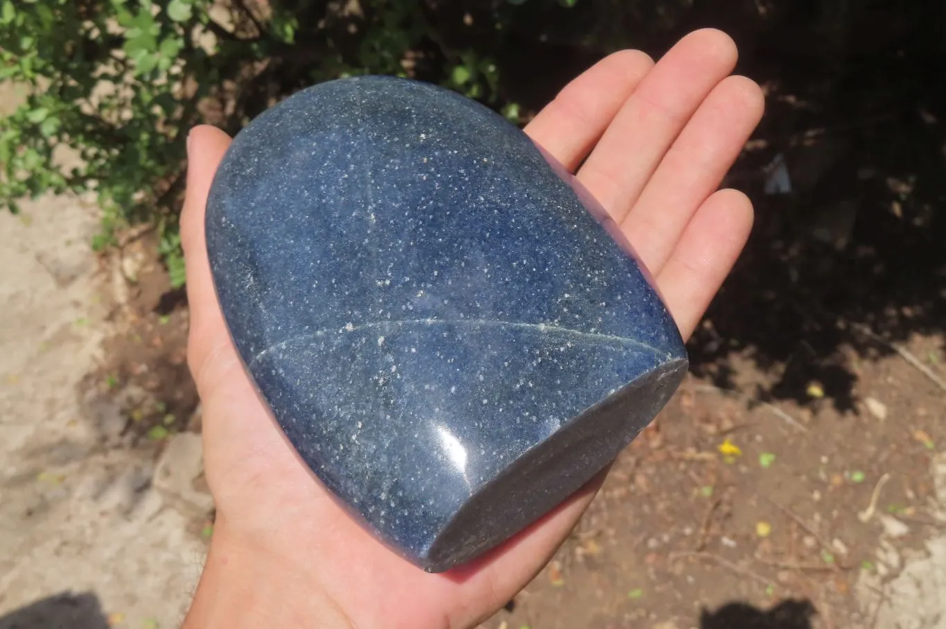 Polished Lazulite Standing Free Forms x 2 From Madagascar