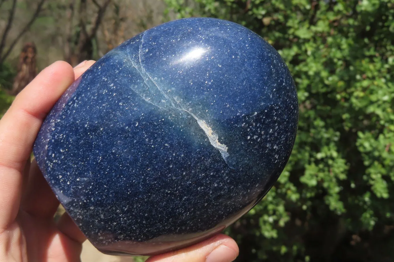 Polished Lazulite Standing Free Forms x 2 From Madagascar