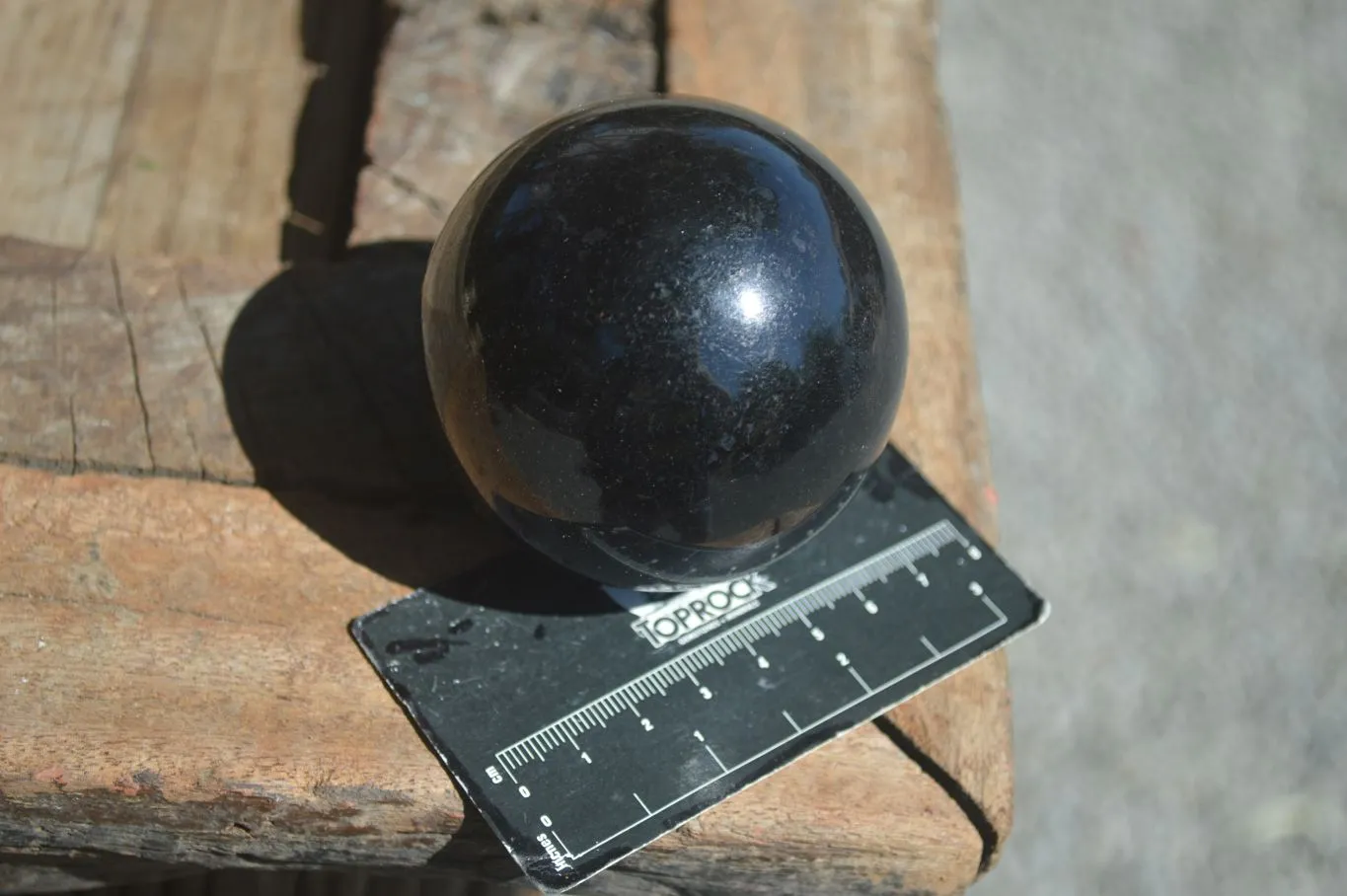 Polished Schorl Black Tourmaline Spheres x 3 From Madagascar