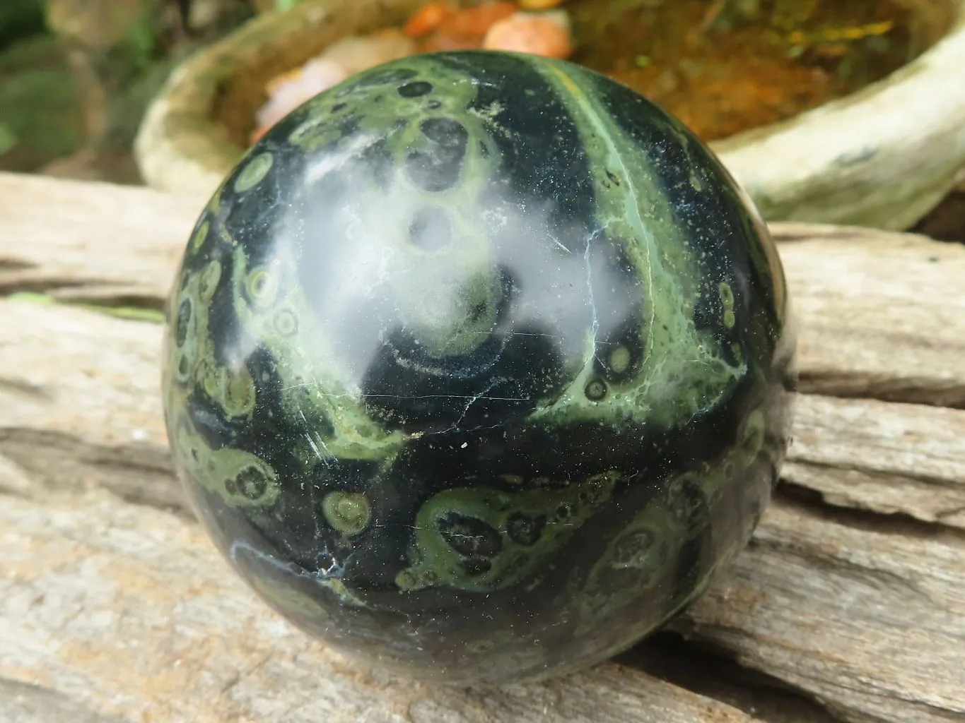 Polished Stromatolite / Kambamba Jasper Spheres  x 4 From Madagascar