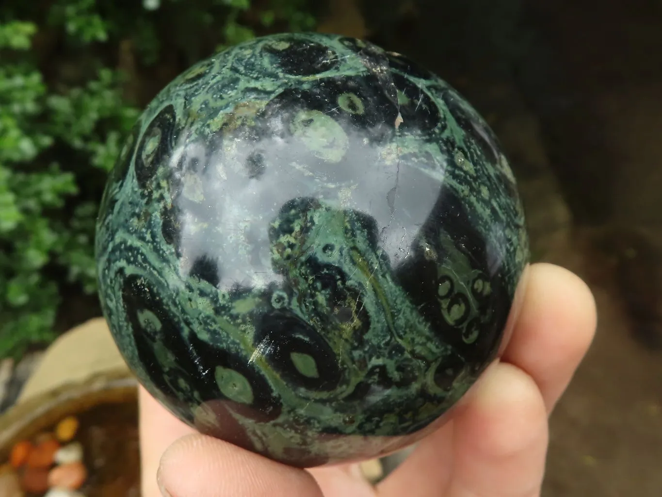 Polished Stromatolite / Kambamba Jasper Spheres  x 4 From Madagascar