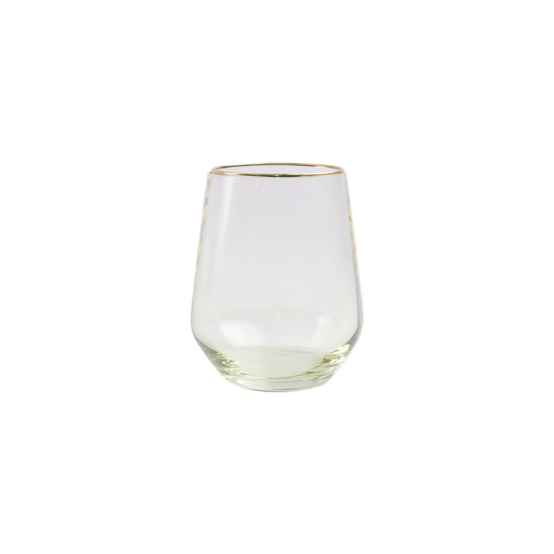 Rainbow Assorted Stemless Wine Glasses - Set of 4