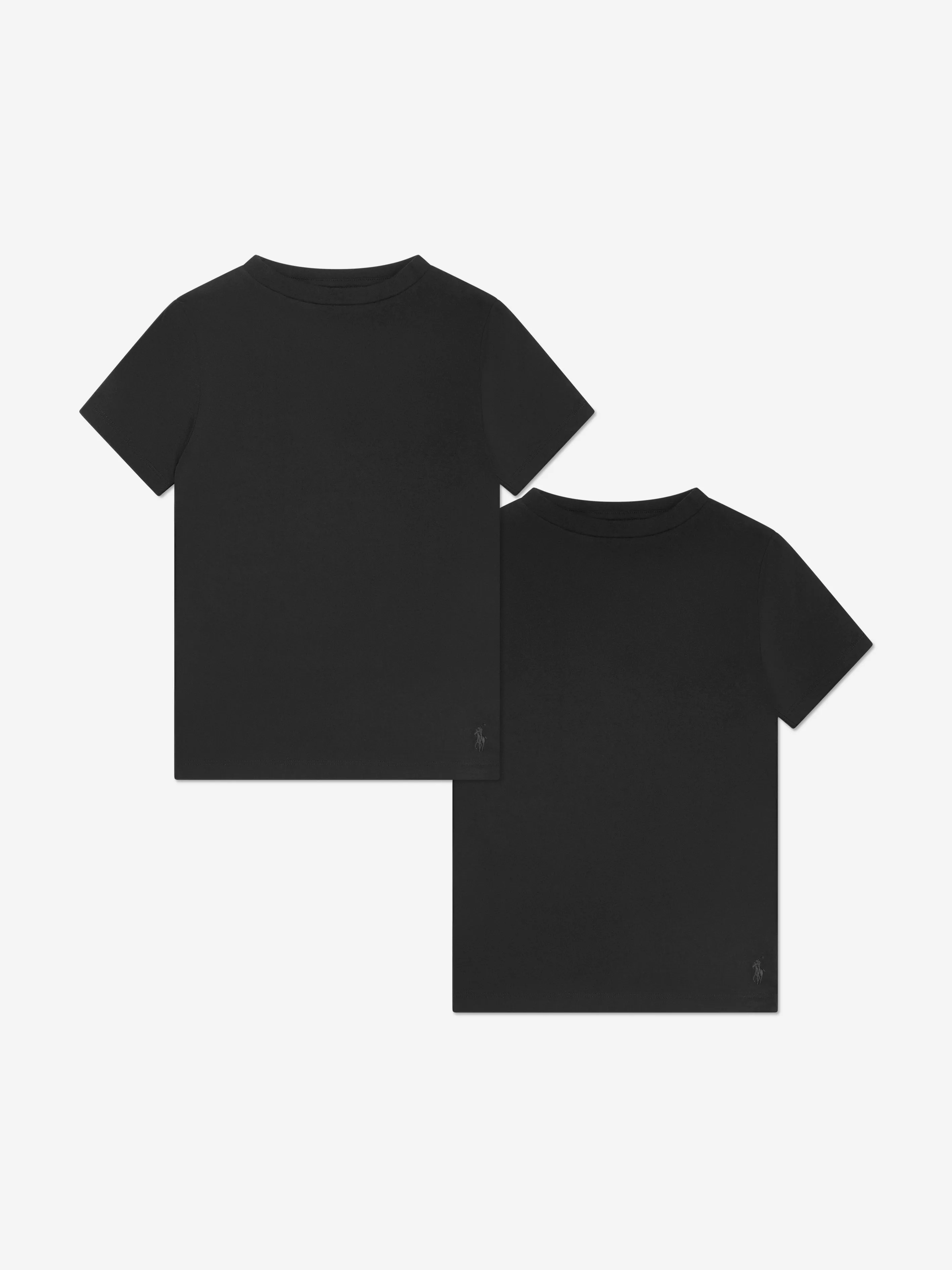 Ralph Lauren Boys 2 Pack T-Shirts Set in Black