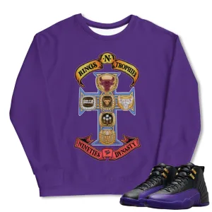 RETRO 12 FIELD PURPLE "Rings & Trophies" Sweatshirt