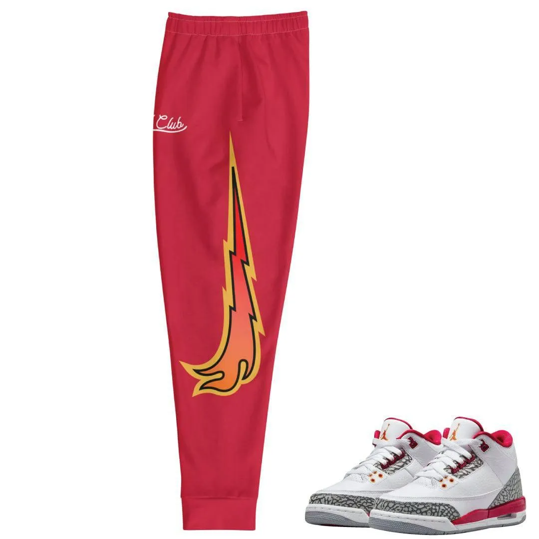 Retro 3 Cardinal Logo Volt Joggers