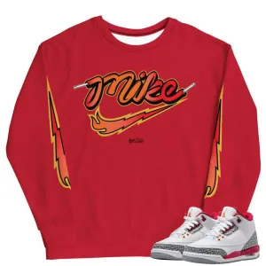 Retro 3 Cardinal Red Volt Sweat Shirt