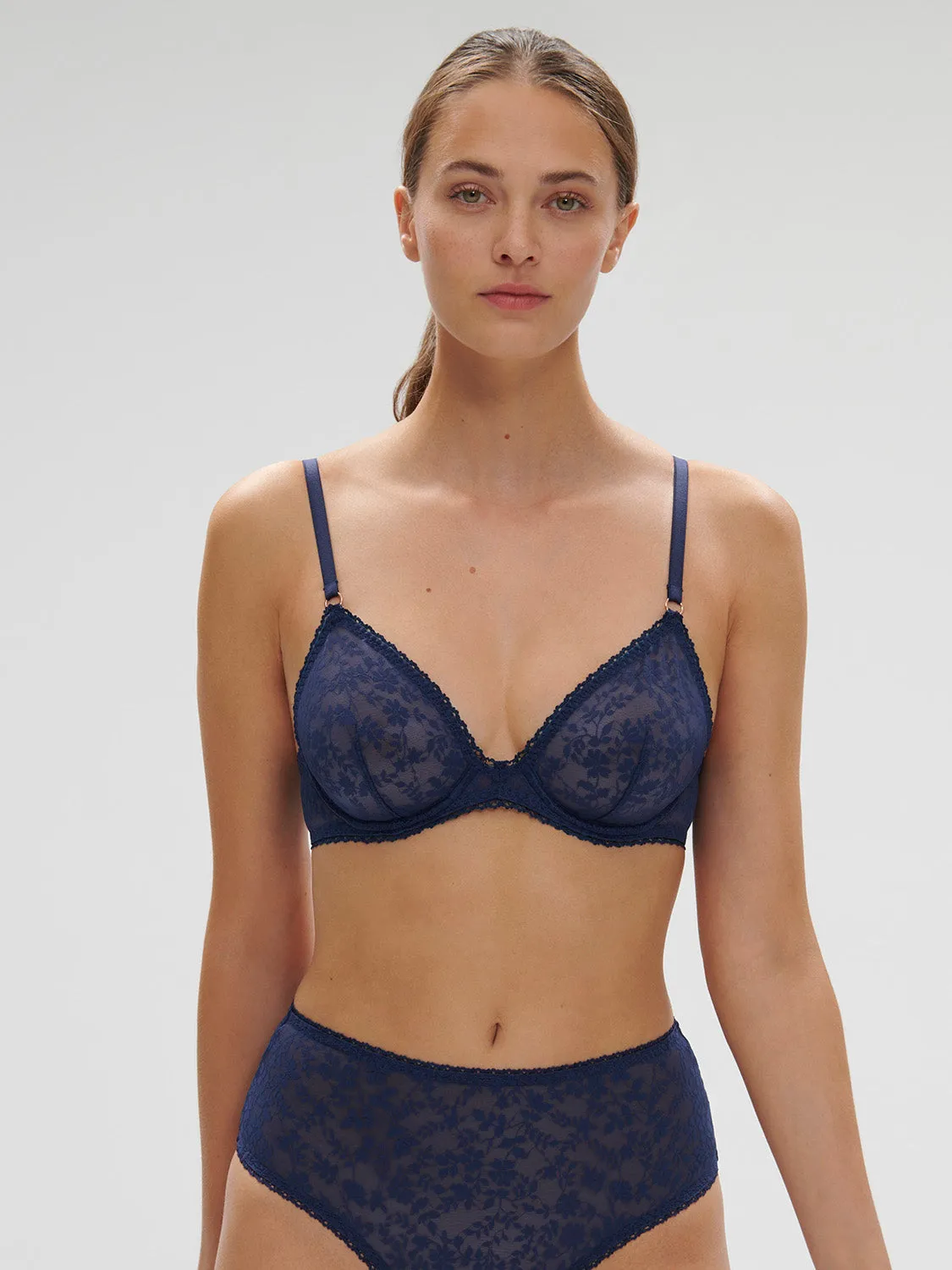 Simone Perele Thelma Plunge Bra | MIDNIGHT