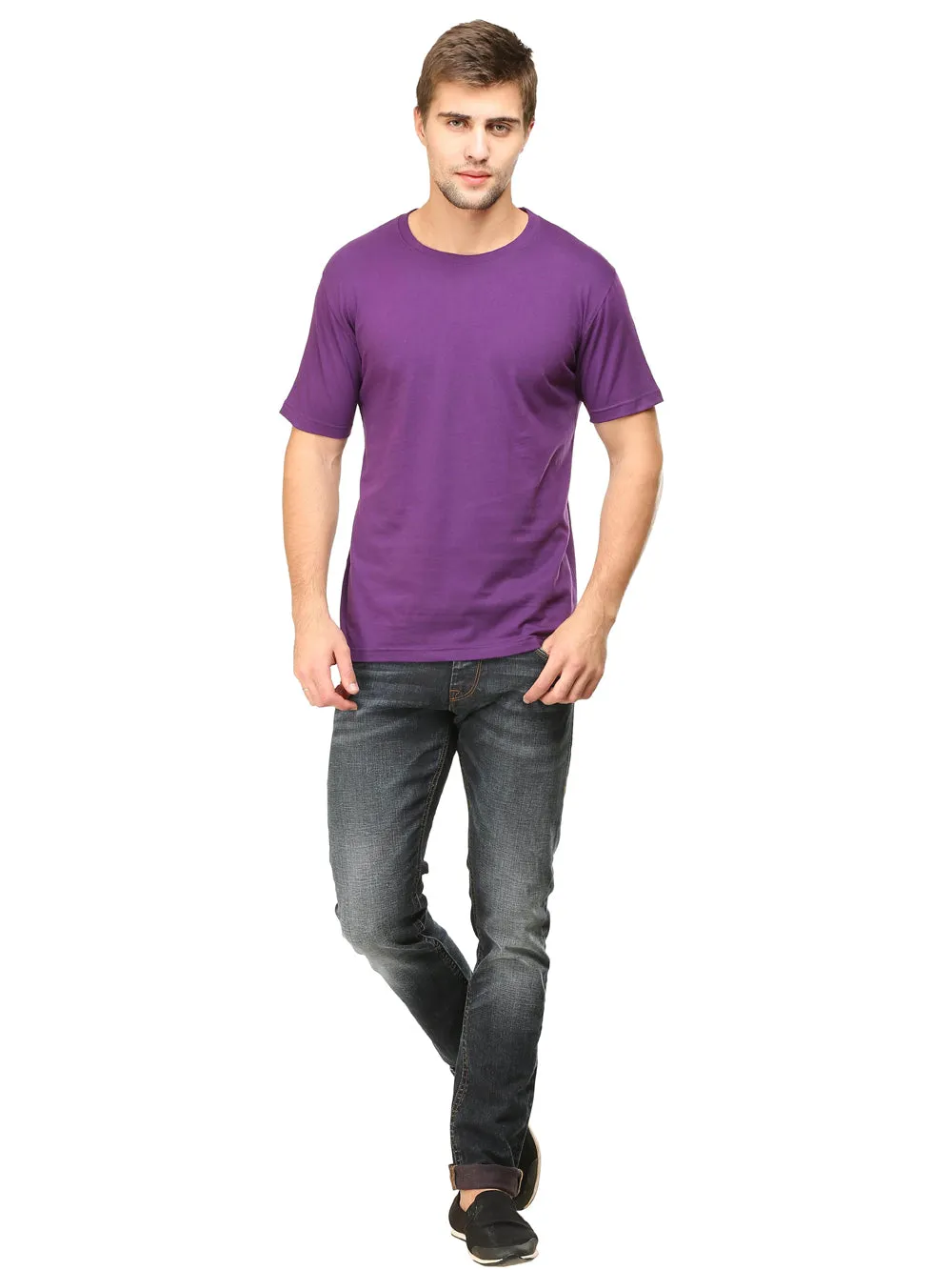 Solids : Premium Purple Unisex T -shirt