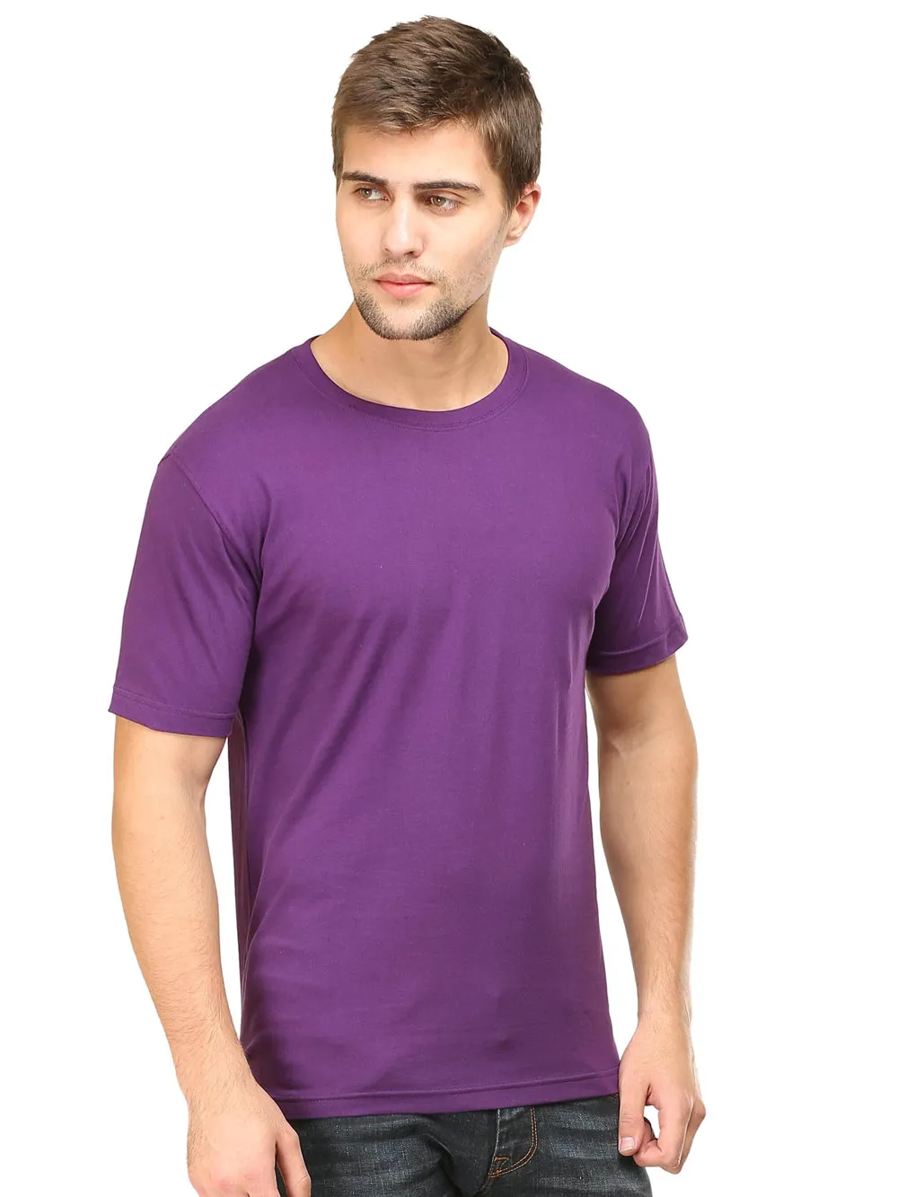 Solids : Premium Purple Unisex T -shirt