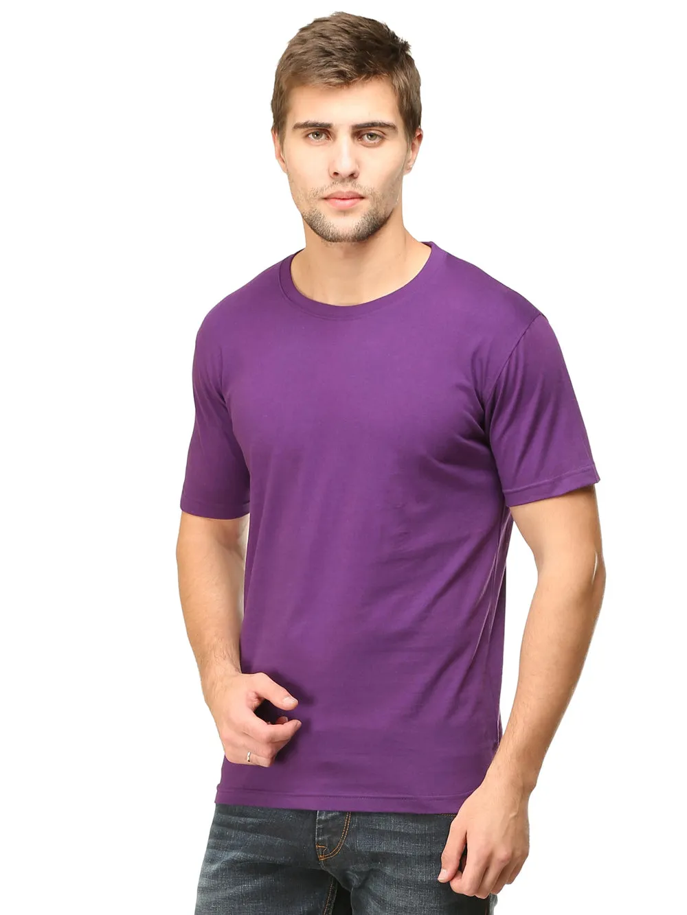 Solids : Premium Purple Unisex T -shirt