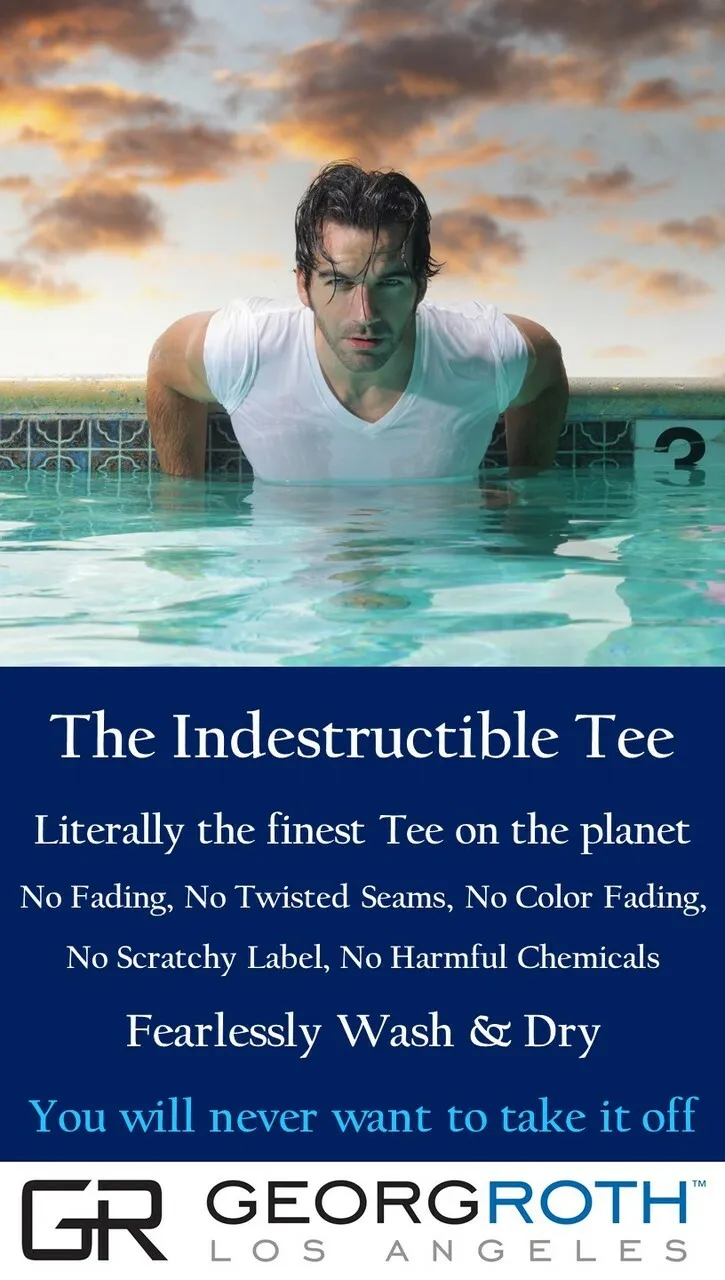 The Indestructible V-Neck Tee | White