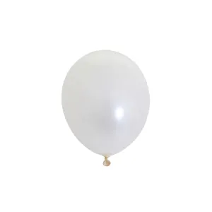 Tiny 5" Balloons - Pearl White (5 Pack)