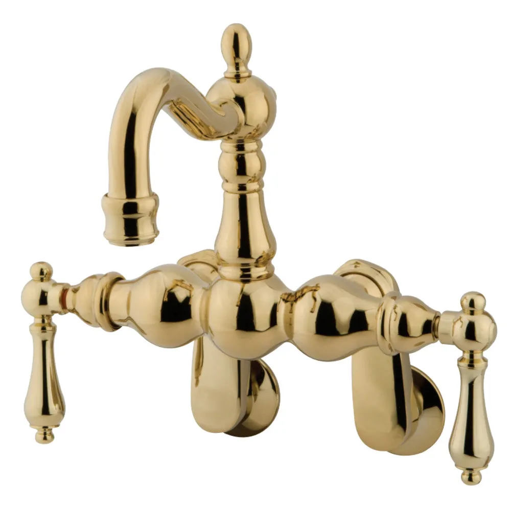 Vintage Adjustable Center Wall Mount Tub Faucet In 7.44" Spout Reach