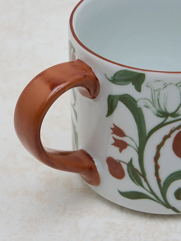 Westside Home Multicolour Floral Print Mug