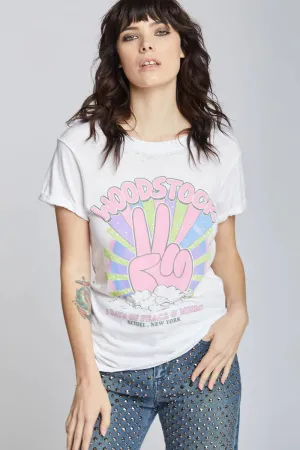 Woodstock Peace Out Tee - White