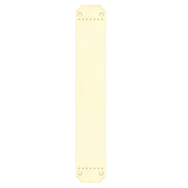 Zoo Finger Plate for FB114L and FB114R - 370 x 64mm-Polished Brass